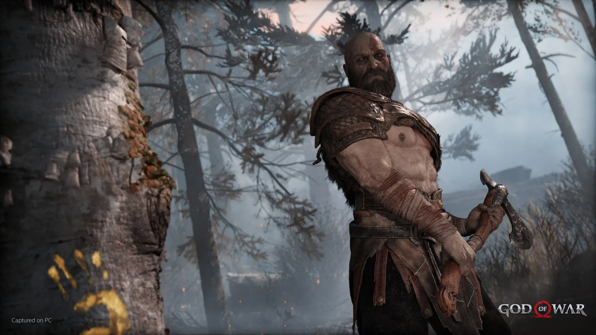Captura de ecrã de God of War (2018) no Reino do Meio
